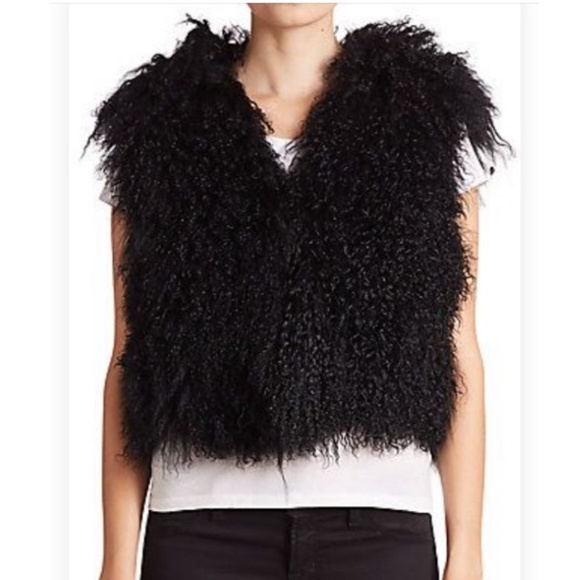 Adrienne Landau Jackets & Blazers - Adrienne Landau Mongolian Lamb Fur Vest